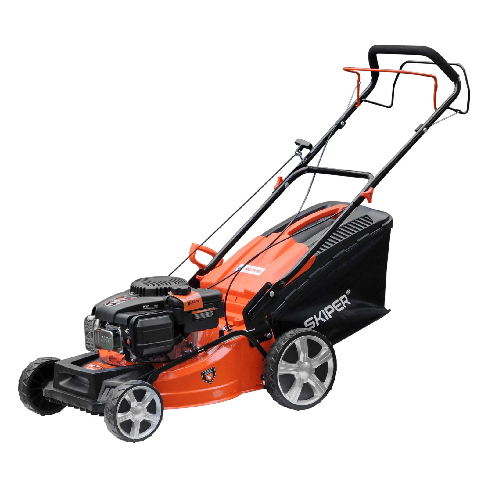Газонокосилка бензиновая SKIPER GW461S (46 см, самох, Loncin 4лс, мульч, стал.дека, тр-сб.60 л,+НОЖ)