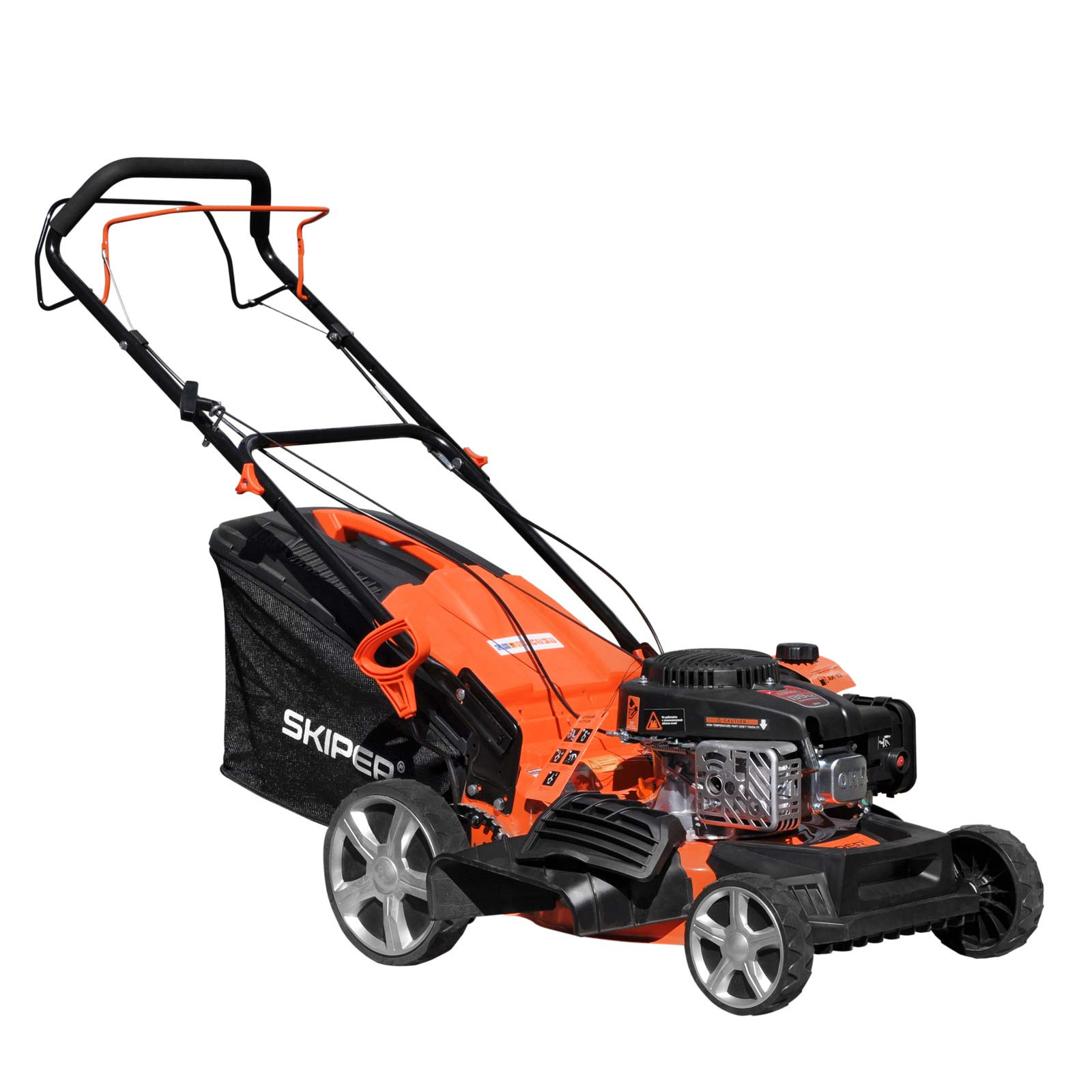 Газонокосилка бензиновая SKIPER GW461S (46 см, самох, Loncin 4лс, мульч, стал.дека, тр-сб.60 л,+НОЖ)