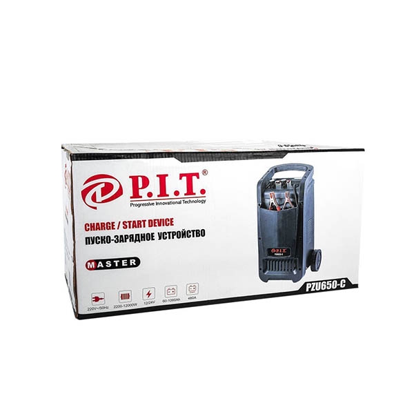 Устройство пуско-зарядное P.I.T. PZU650-C, 2,2/12 кВт., ток.зар. 60/70А. max, 480А., 220В.,50Гц.