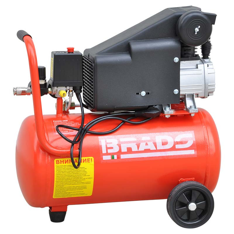 Воздушный компрессор BRADO AR25S (до 180 л/мин, 8 атм, 25 л, 230 В, 1.50 кВт)