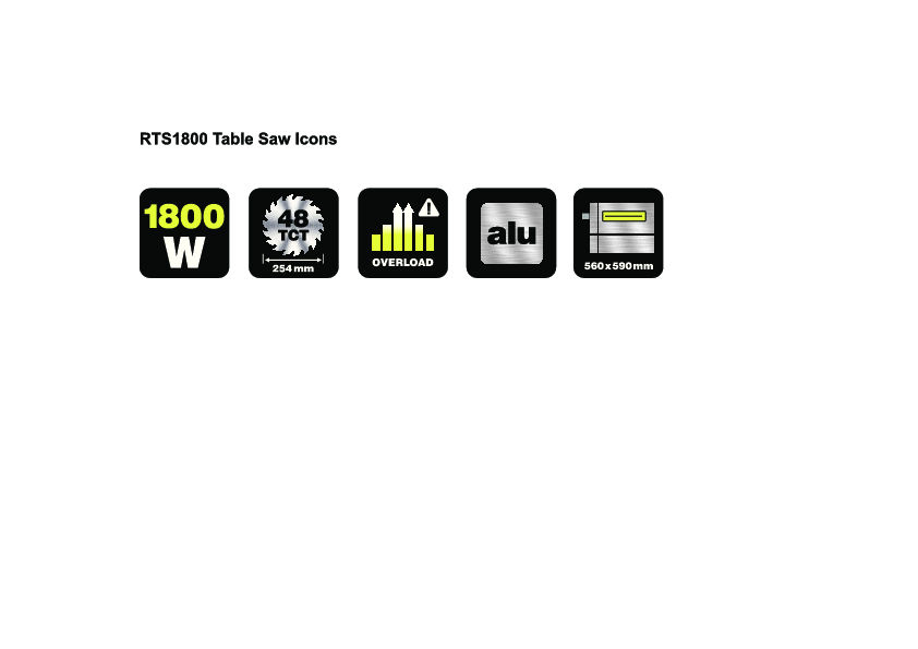 Распиловочный станок RYOBI RTS1800-G