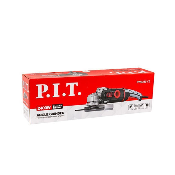 Угловая шлифовальная машина P.I.T. PWS230-C3, 220 В/50 Гц, 2400 Вт, 6500 об/мин, 230 мм