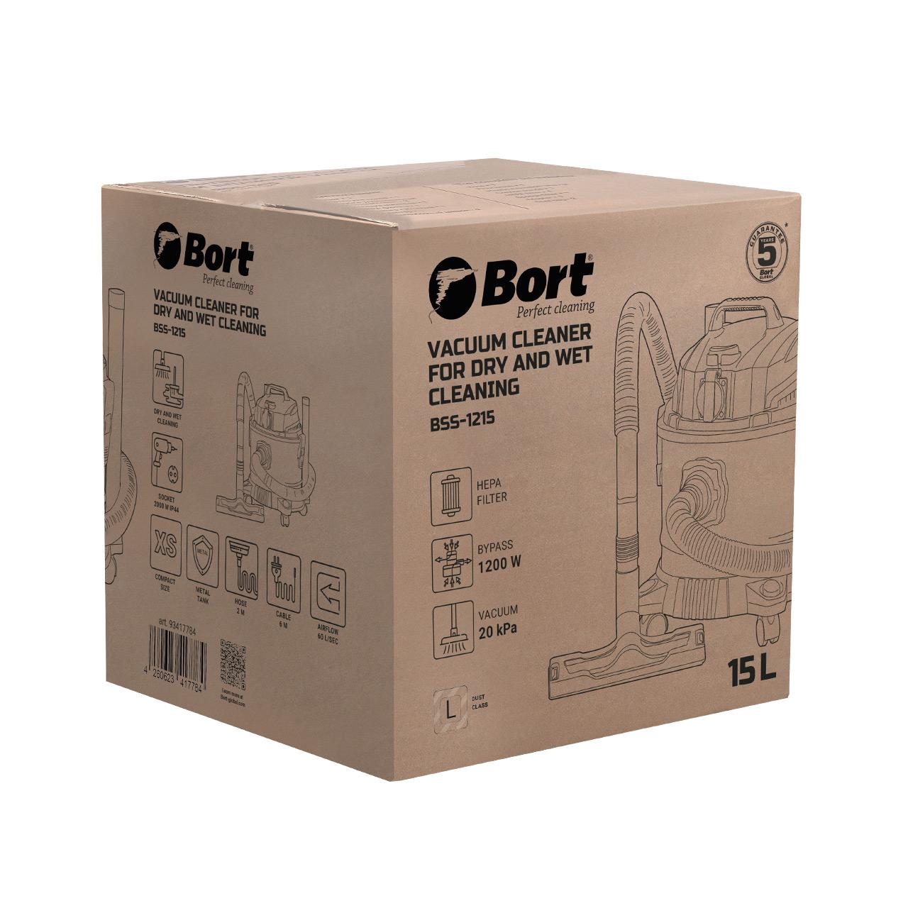 Пылесос строительный Bort BSS-1215