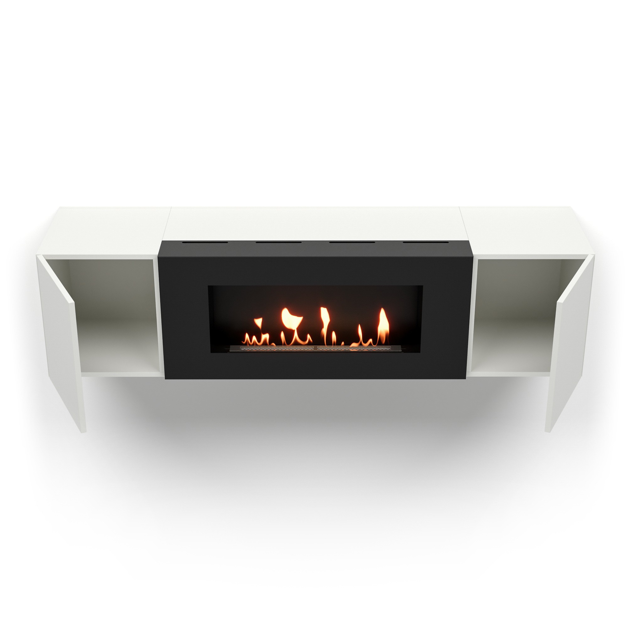 Тумба с биокамином Firelight BFP-P1600 белая