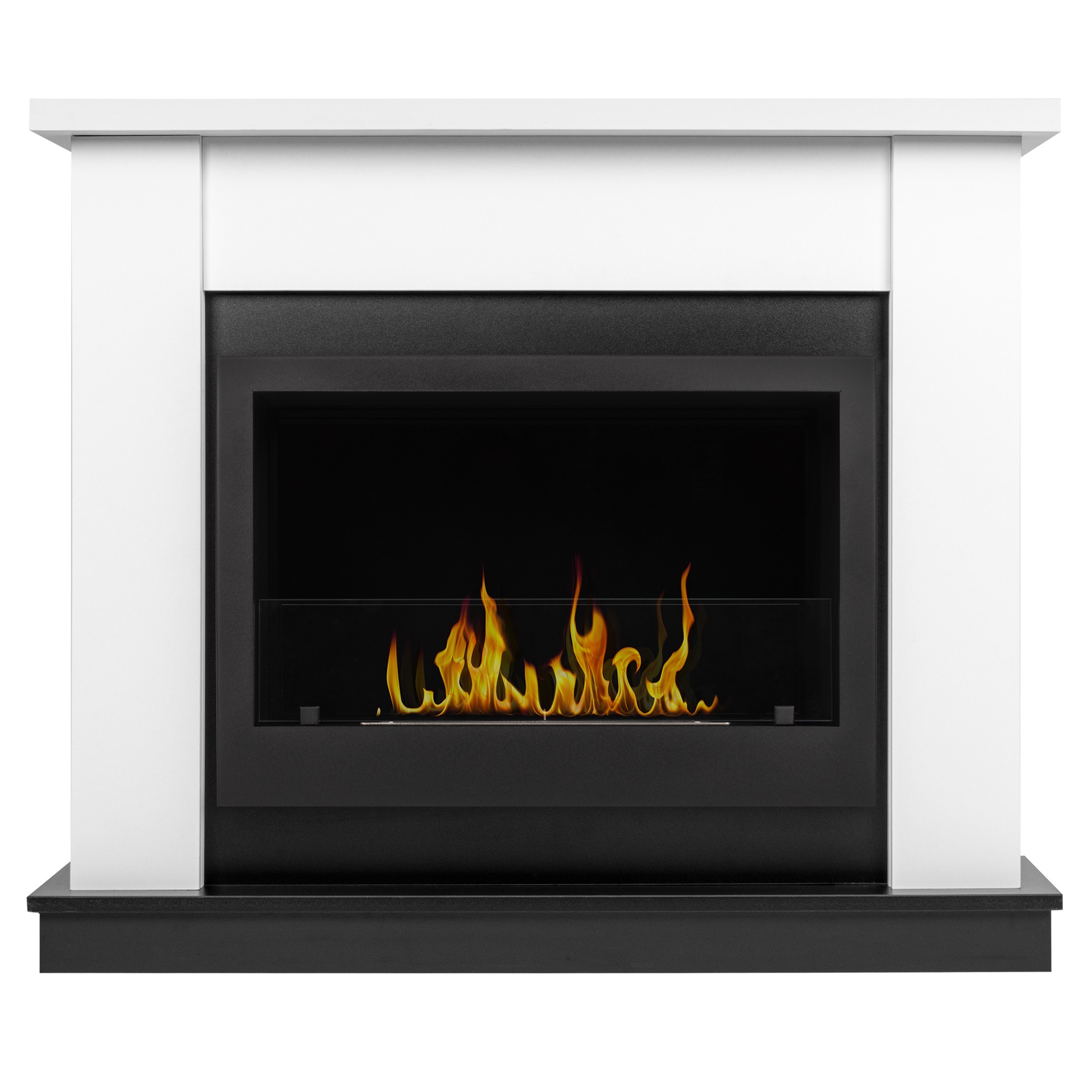 Каминокомплект:Биокамин Firelight BFP/P-3020+Портал Canto Long белый, черный