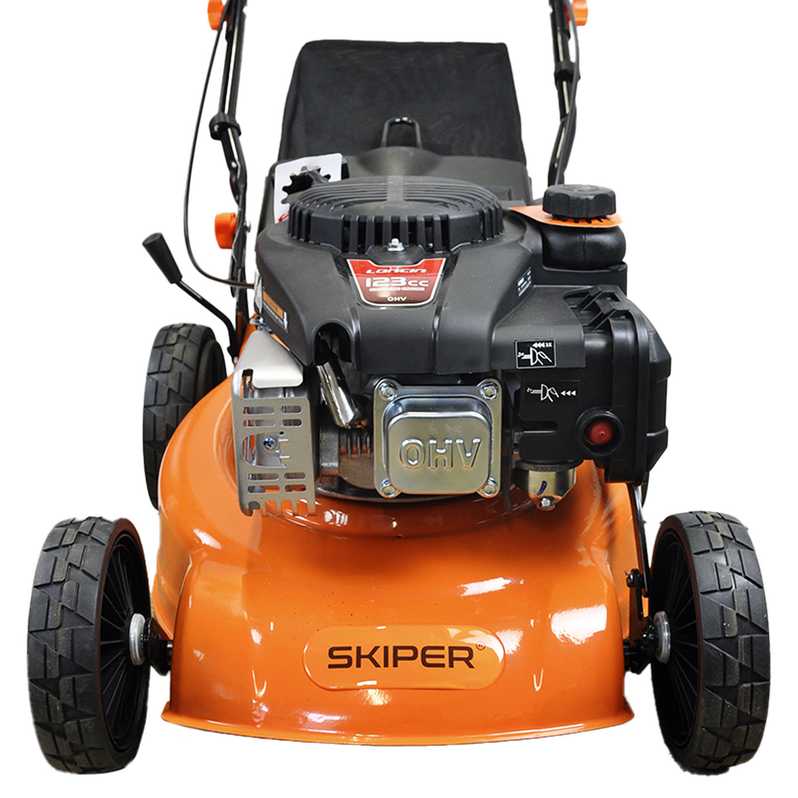 Газонокосилка бензиновая SKIPER GW402S (40 см, самоход, Loncin 3,5 лс, сталь.дека, травосб.45 л)