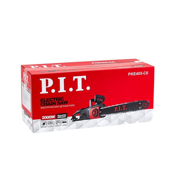 Пила цепная электрическая P.I.T. PKE405-C6, 2000 Вт, 220 В/50 Гц, 8500 об/мин
